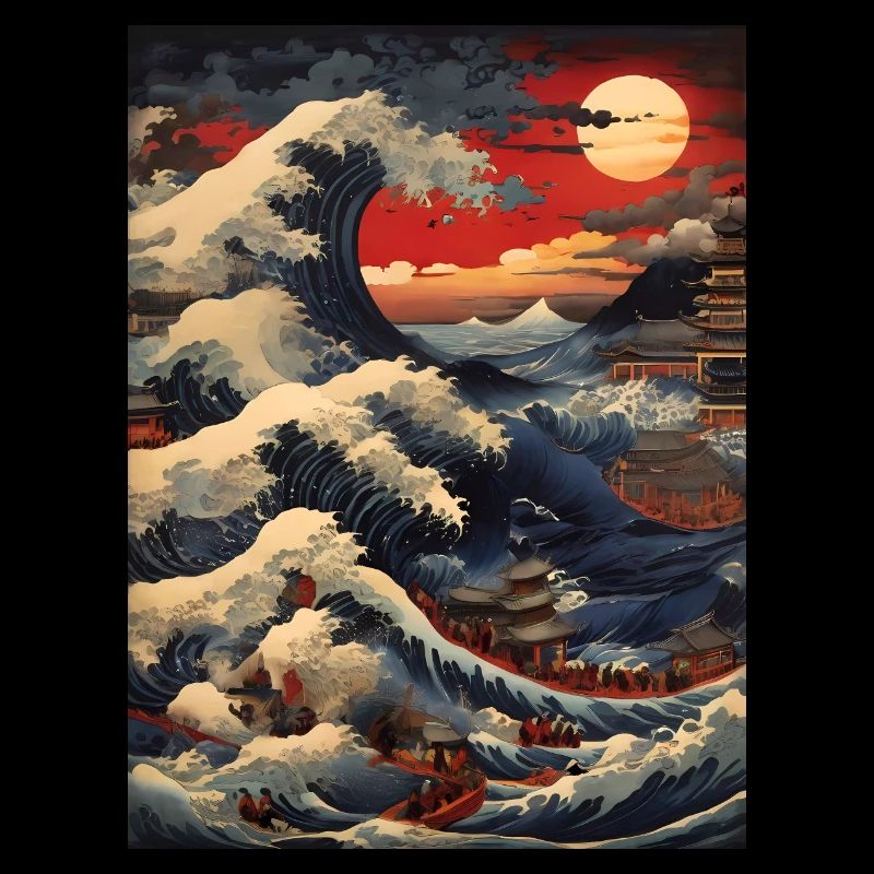 Peinture d’illustration d’art japonais