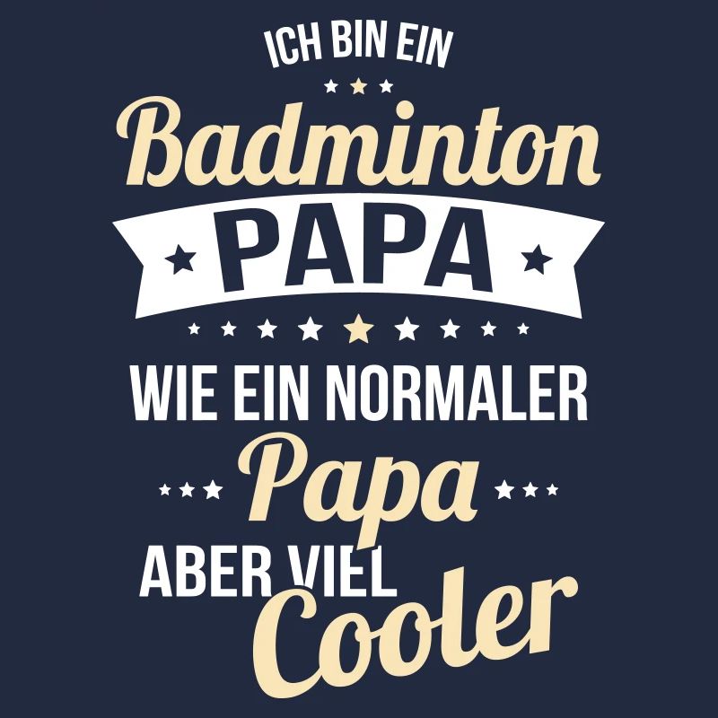 Papa badminton beaucoup plus cool comme un papa normal