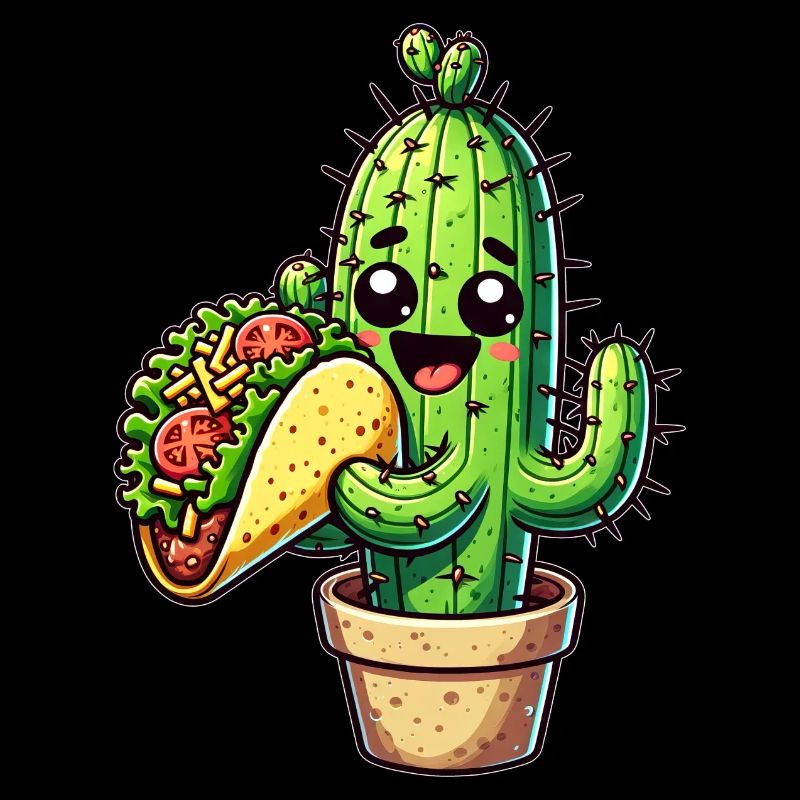 Kawaii Cactus Takko Fast Food Comic