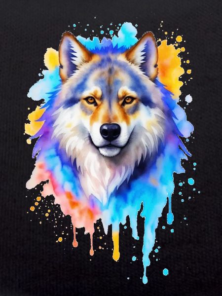 Wolf Aquarell