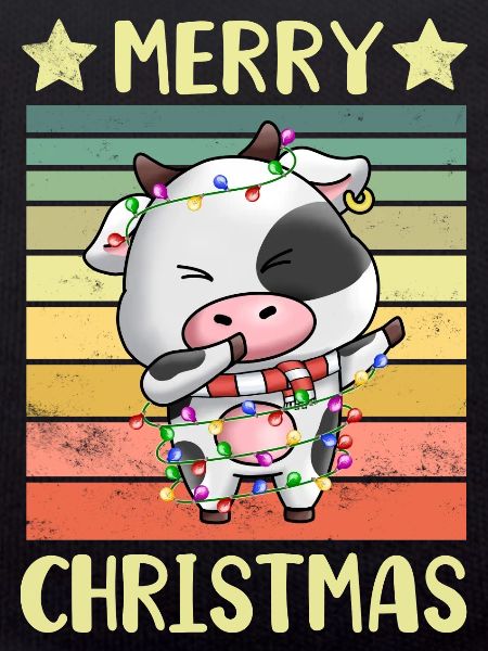 Joyeuse vache de Noël