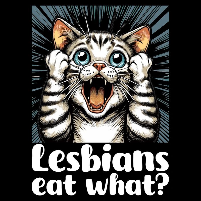 Lesben essen was? Katzen Katze Geschenk