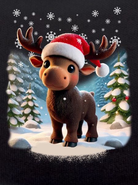 Moose - Mosses - Christmas - Snow