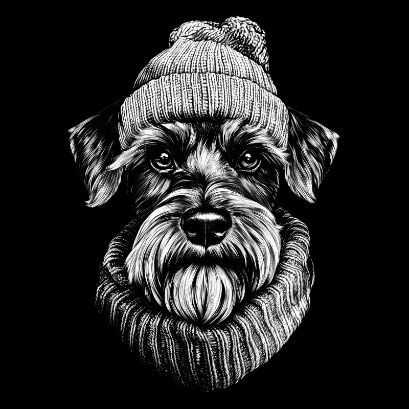 Schnauzer Pudelmütze Hunde Hund