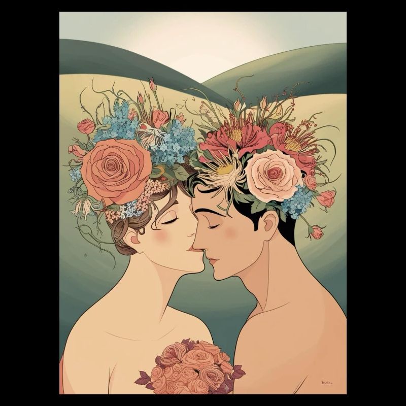 Les amoureux et les fleurs