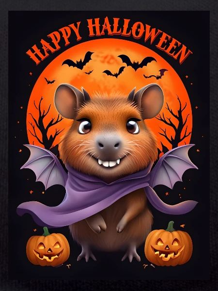 Halloween Capybara Geist Geschenkidee