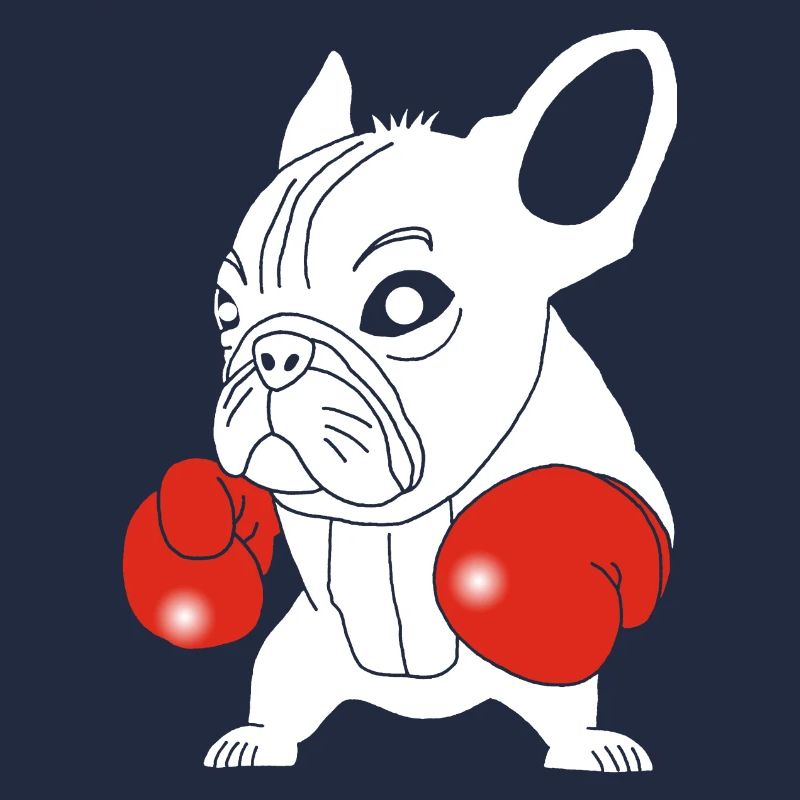 Weißer Hundeboxer