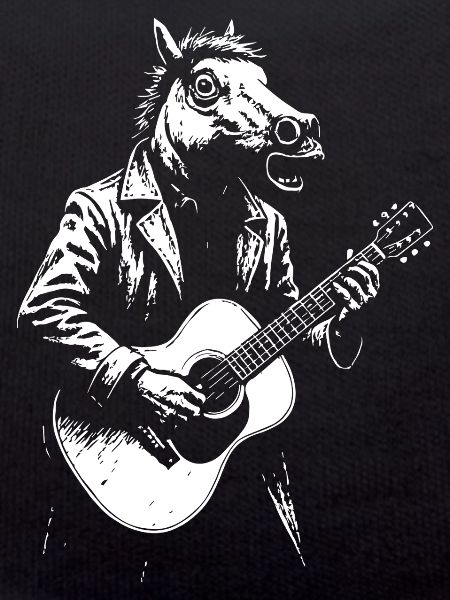 Guitar Horse in Suit