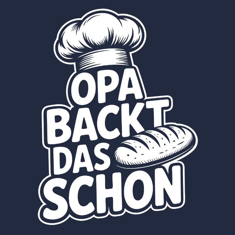 Grandpa bakes it nicely