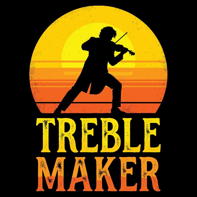 Treble Maker Wortspiel Musiker Violonist Mann