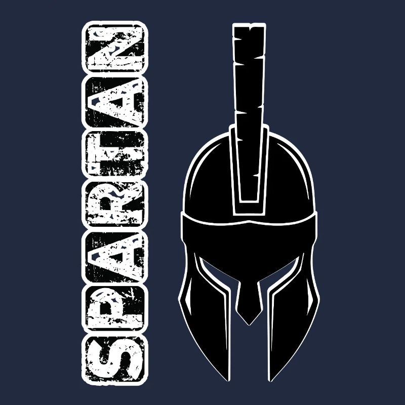 Schwarzer Grunge-Spartan-Helm