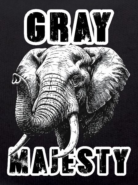 Elephant Gray Majesty Power