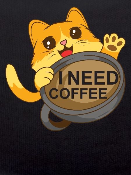Cat needs coffee