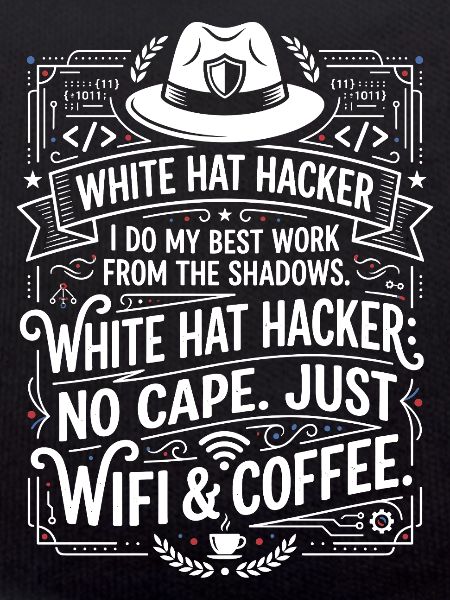 White Hat Hacker Wifi And Coffee
