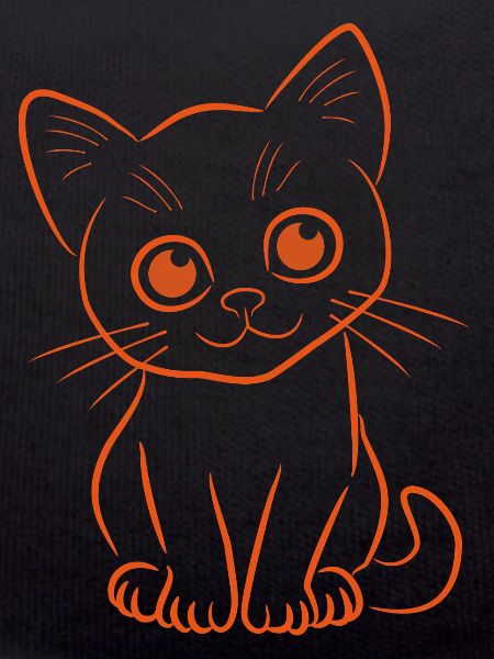 Kitten in orange