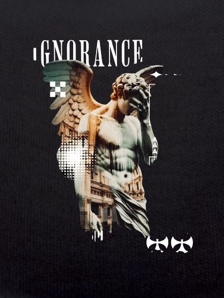 Ignoranz Statuen Collage