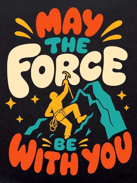 Mountain climbing power motif