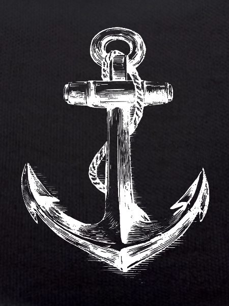 Weathered Anchor Emblem Sketch