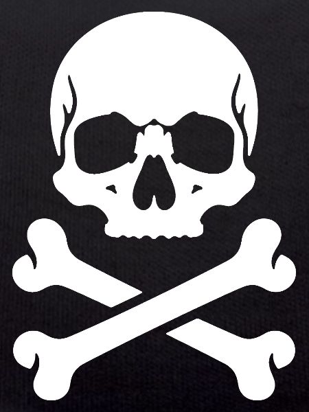 Skull and Bones Pirate Print
