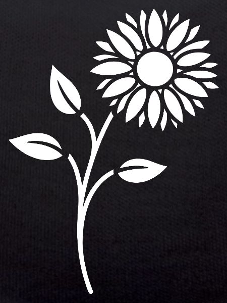 Blumen Silhouette Abstrakte Blütenkunst