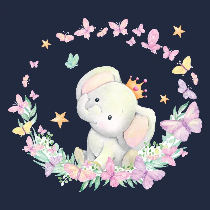 Doux éléphant bébé