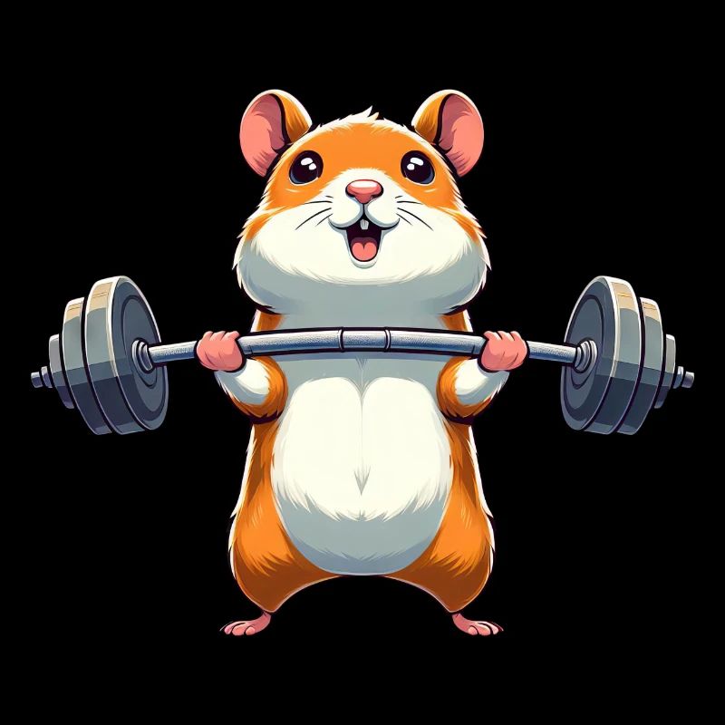 Hamster Power Training: Dumbbell Lifts in the