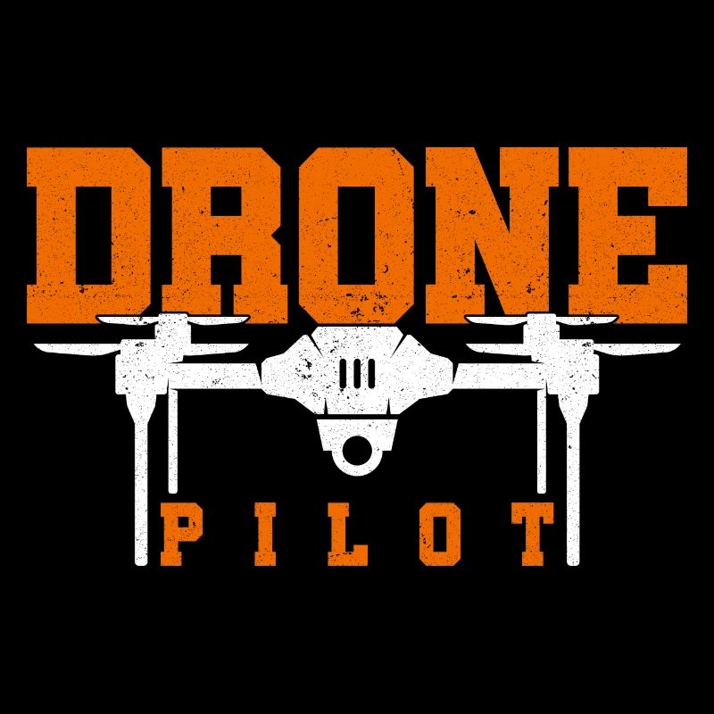 Pilot Graphic Drone Flying Quadcopter Pilot RC Dro