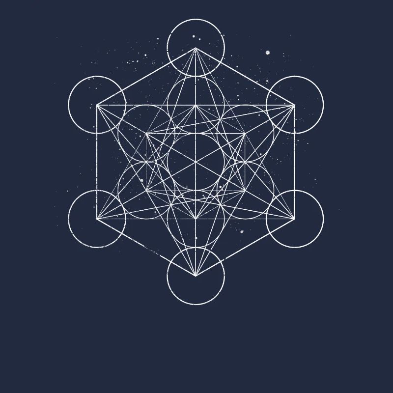 Heilige Geometrie Metatrons Cube Psychedelic Goa