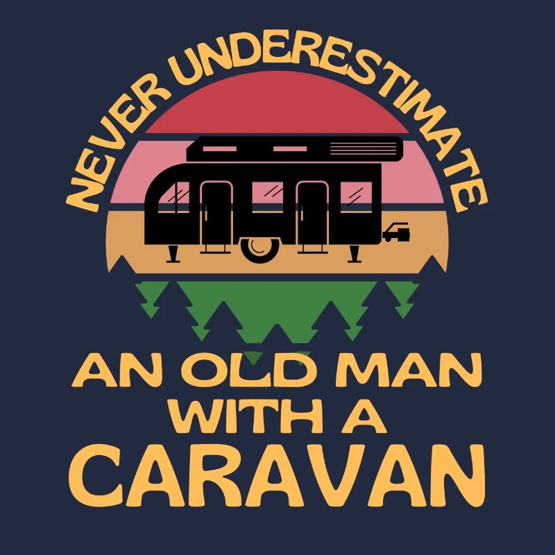 Alter Mann mit einer Karawane