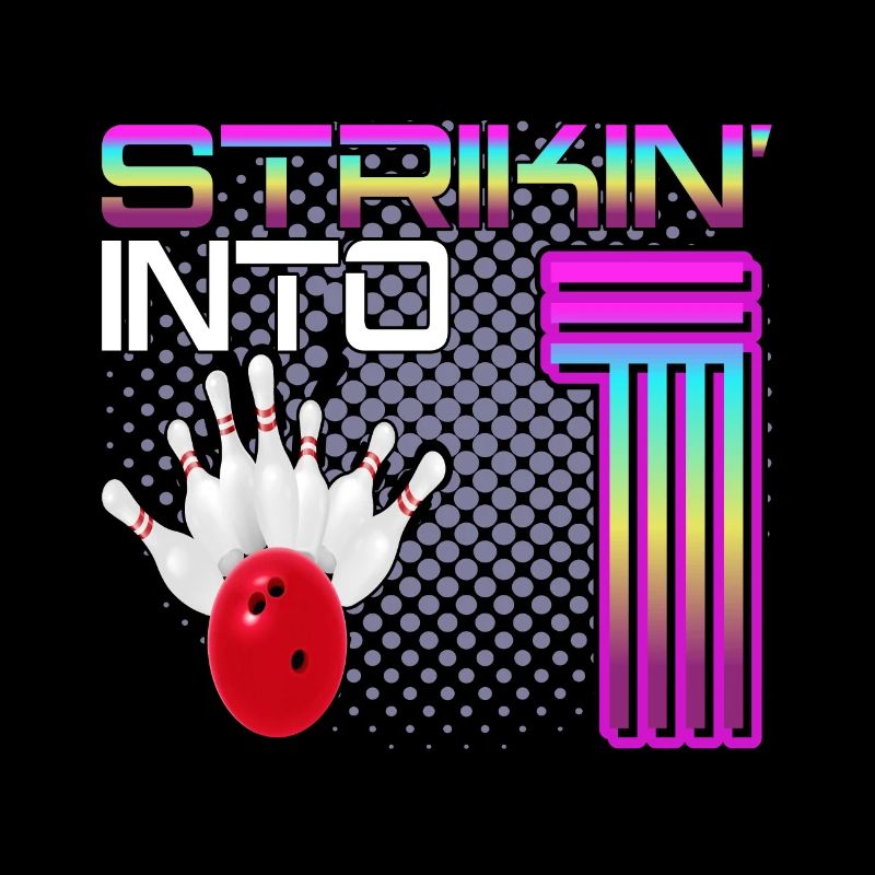 Striking Into 1 Bowling Bowler 1. Geburtstag