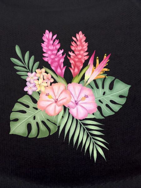 Tropical flower greeting