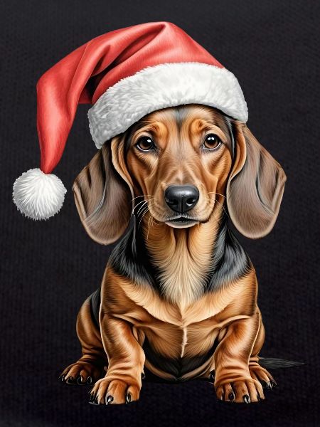 Dachshund christmas dog