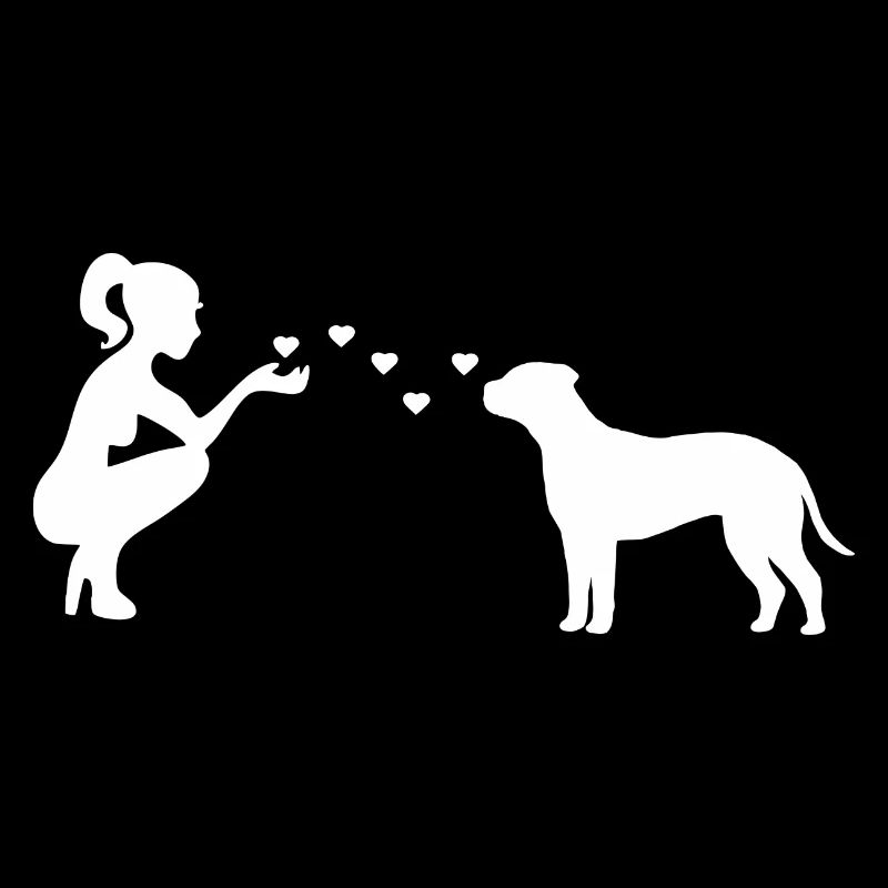 Bullmastiff mit Frau