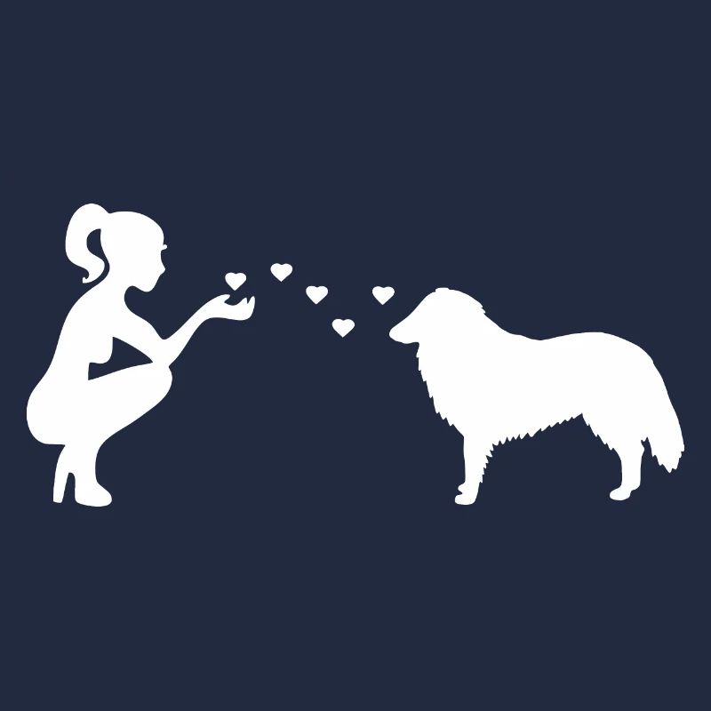 Collie mit Frau