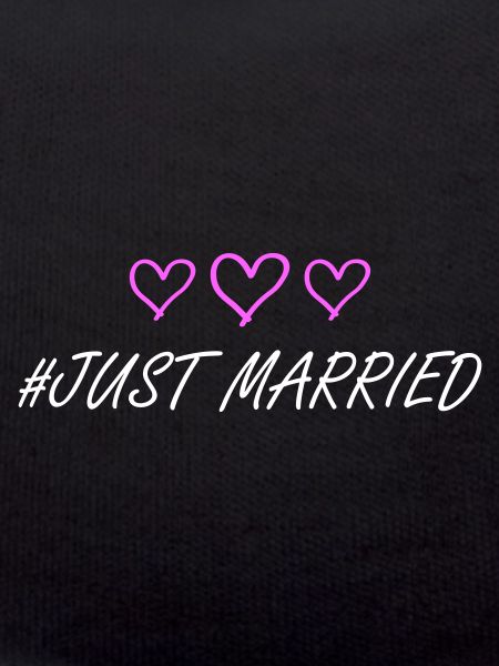 Just Married Wedding Hearts