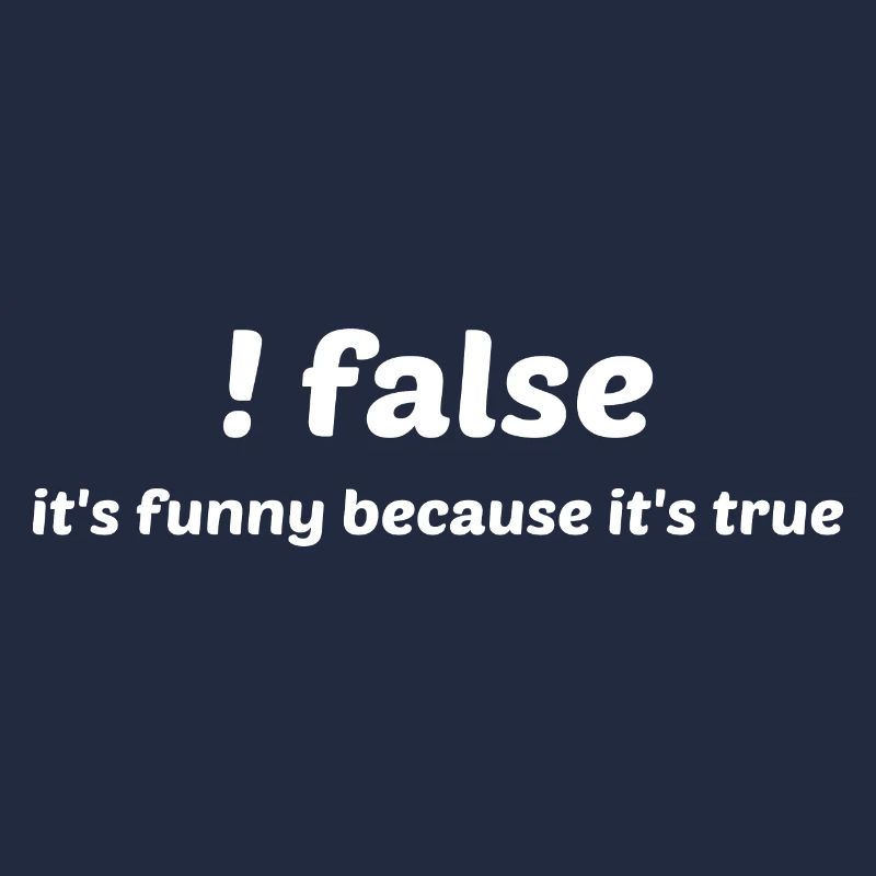 False It's Funny Because It's True Programmer Comp