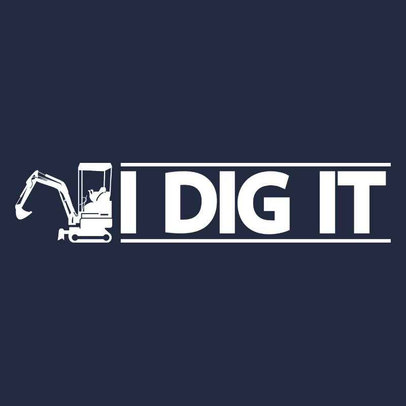 Retro Excavator Slogan Excavator Driver Construction Site