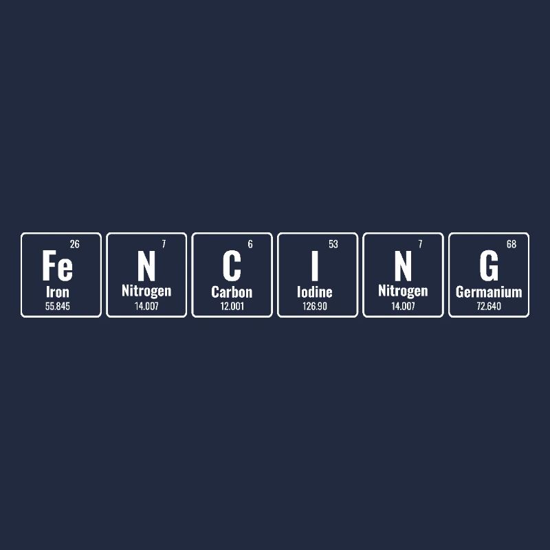 Fencing Periodic Table Of Elements Sword Epee