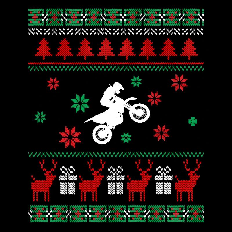 Cadeau de moto de Noël laide Noël