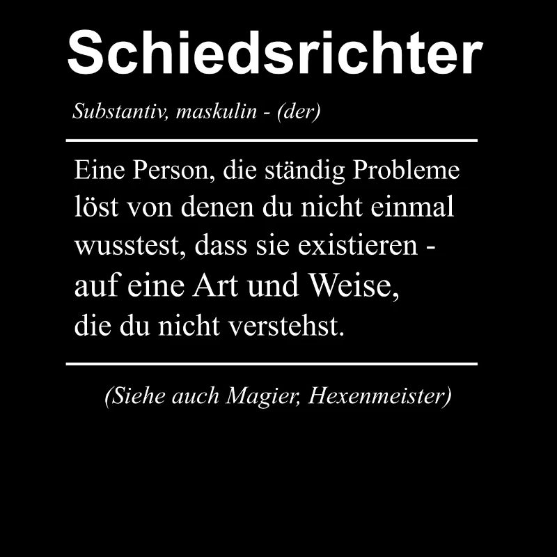 Schiedsrichter Schiri Fußball Geschenk
