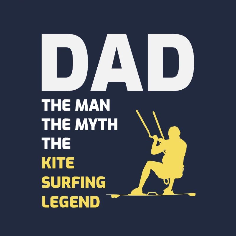 Kitesurfing Dad Kite Kiteboard Fathers Day Gift