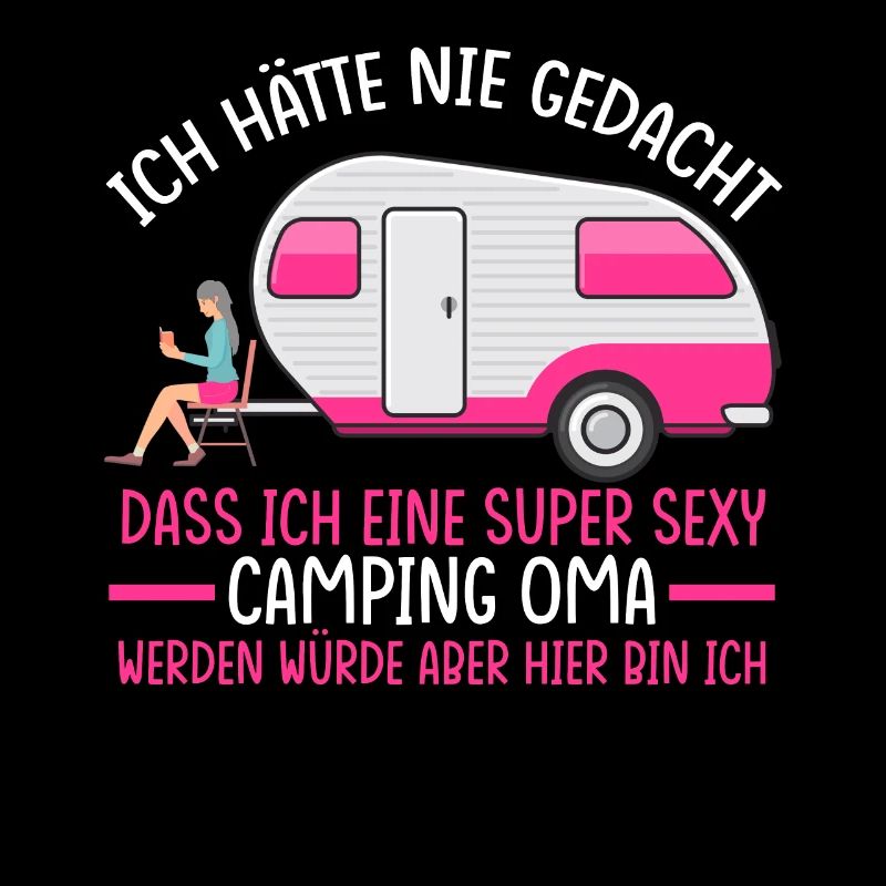 Camping Oma Wohnmobil Camper Geschenk