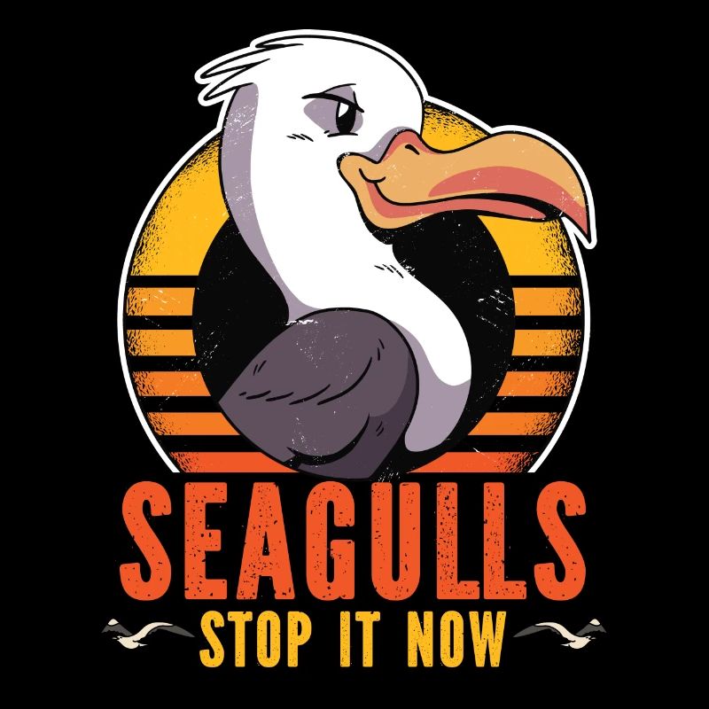 Seagull Sea Stop It Now Beach Birds Gift