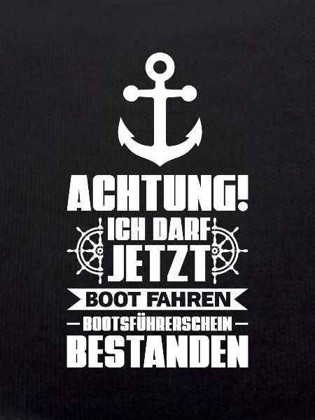 Boot Bootsführerschein Bootsfahrer Geschenk