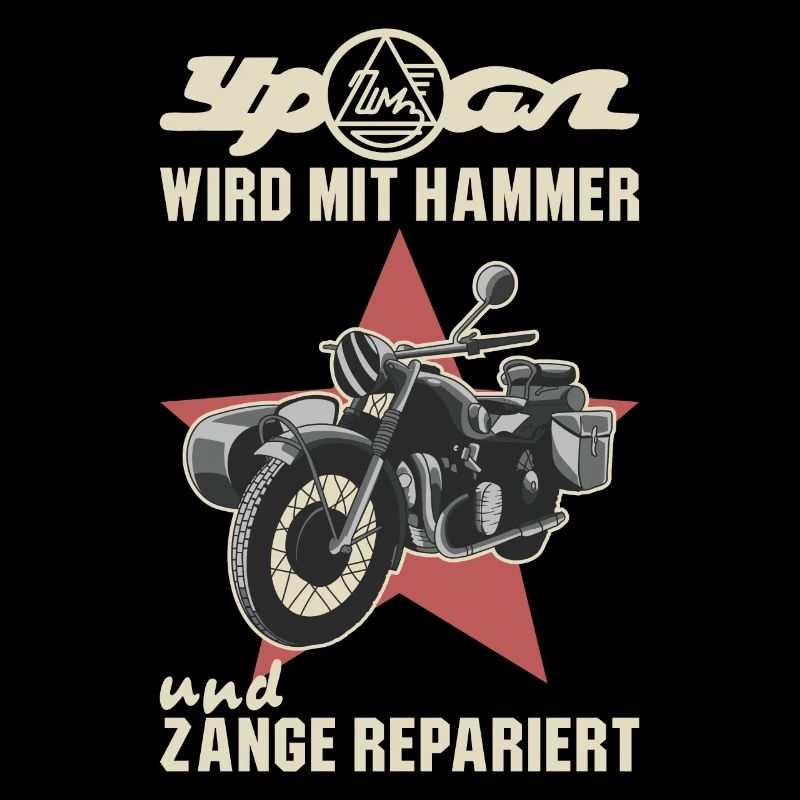 Is repaired with hammer and pliers Ural sidecar
