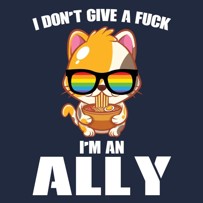 Verbündete Katzen Ramen LGBT Pride Cats Geschenk