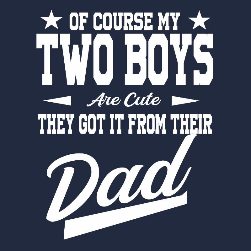 Vater von 2 Söhnen Dad 2 Sons Geschenk