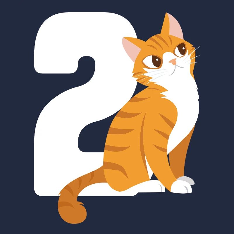 2.Geburtstag Katze 2 Jahre alt Geschenk