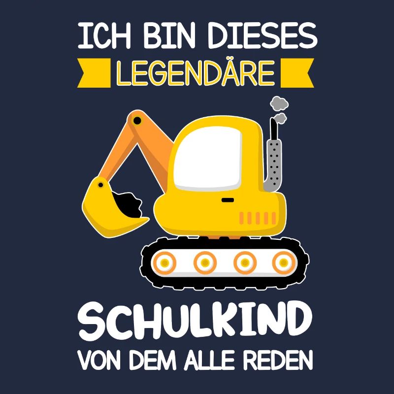 Schulkind Bagger Einschulung Geschenk