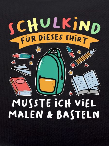 Schulkind Bagger Schulanfänger Geschenk